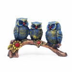 Three Owl On Branch